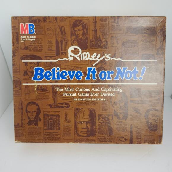 Ripley's Believe It Or Not Board Game 1984 Milton Bradley Complete 10+ - Picture 1 of 13